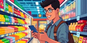 Economize no mercado usando comparadores de preços via app